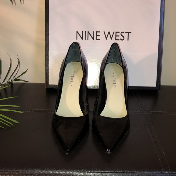 Nine West Black Patent Heels, New - Picture 2 of 7